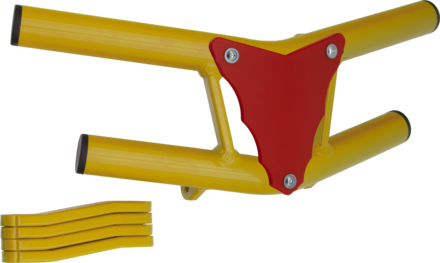 Crosspro - Front Bumper Waspe Lite For Suzuki LT-R 450-Yellow Tube / Red Plate
