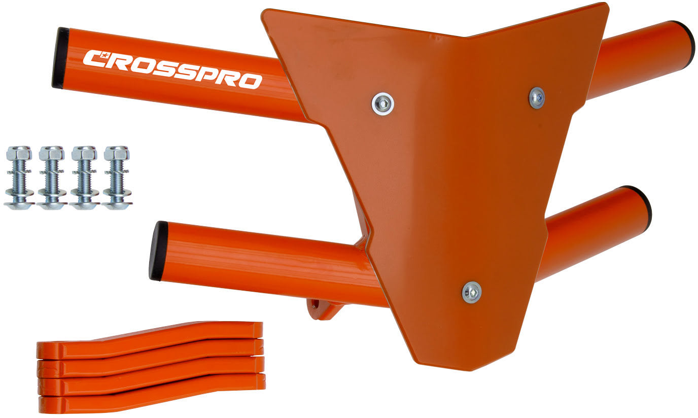 Crosspro - Front Bumper Waspe For Can Am (BRP) DS 450-Orange Tube / Orange Plate