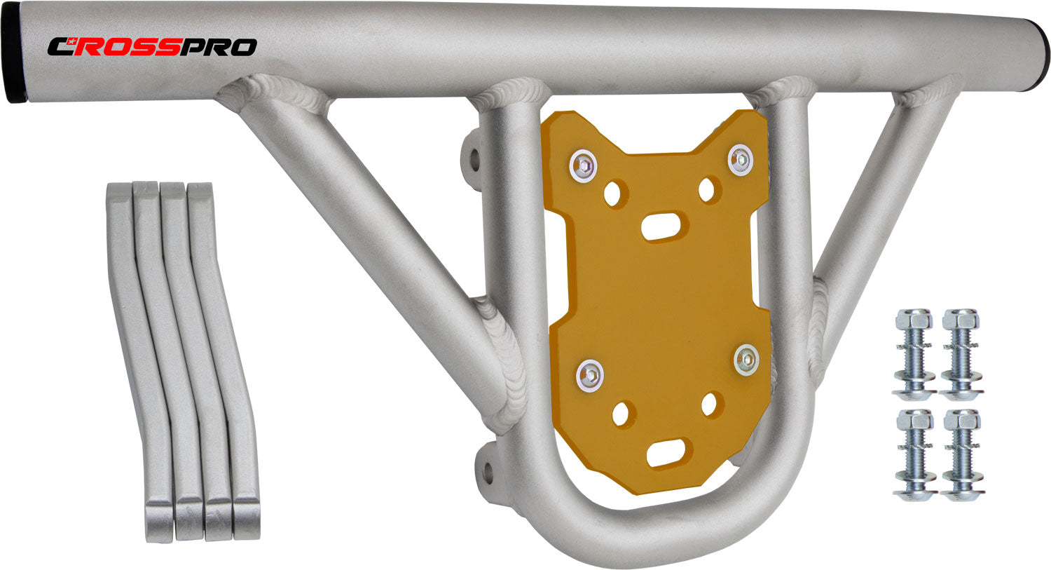 Crosspro - Front Bumper Hat For Adly Herkules 500 S-Ice Polish Tube / Yellow Plate