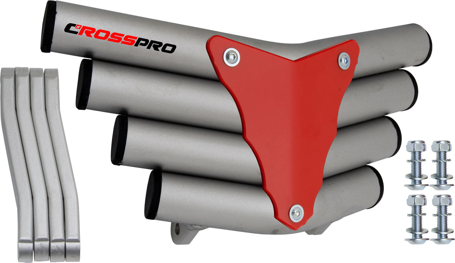 Crosspro - Front Bumper Corot For Can Am (BRP) DS 450-Ice Polish Tube / Red Plate