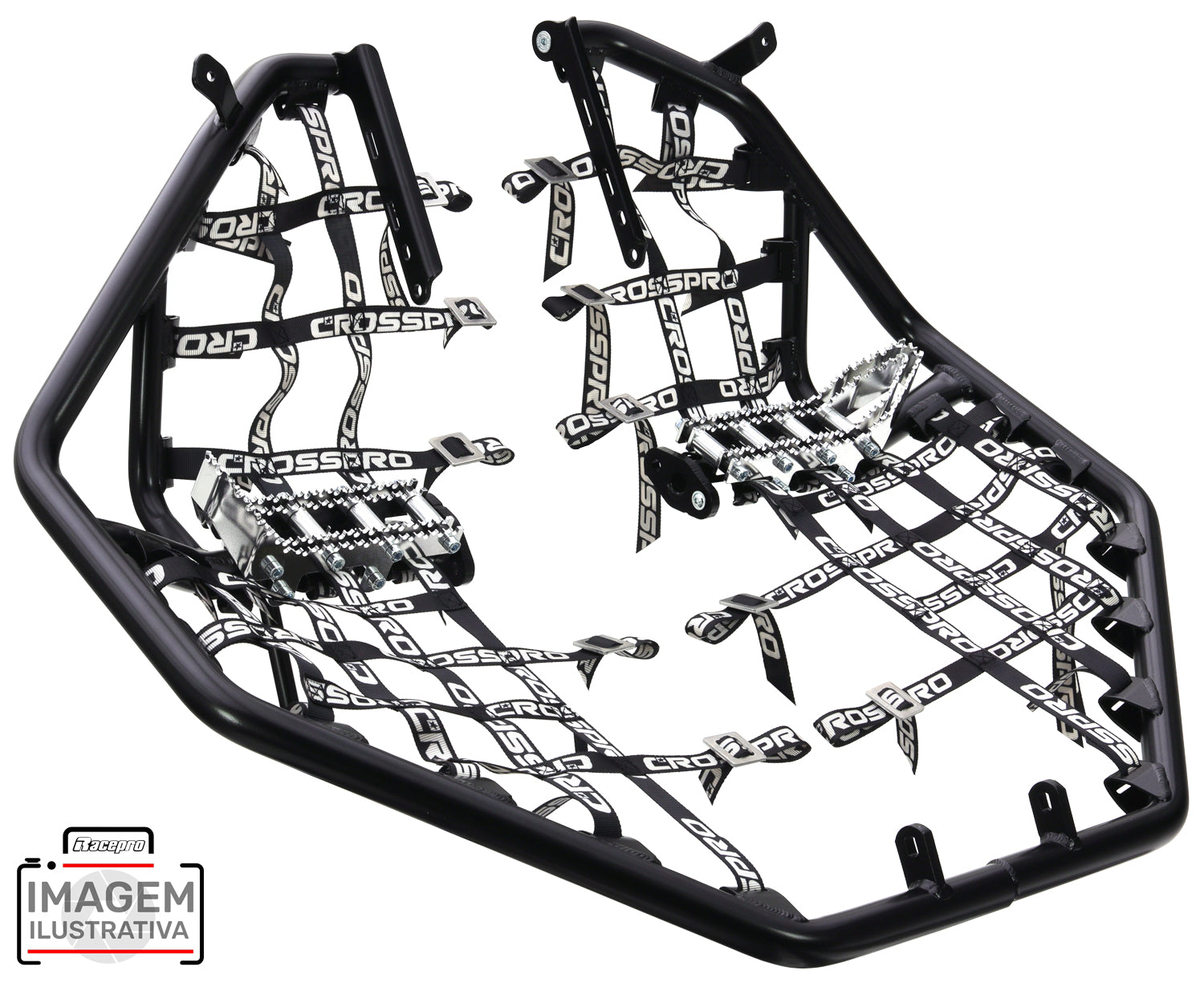 Crosspro - Nerf Bar Hard Racing For Honda TRX 450-Black
