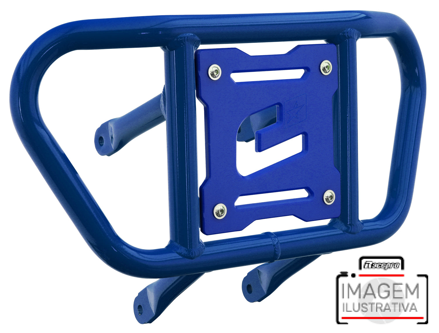 Crosspro - Front Bumper CR02 For 450 XC (ATV), 525 XC (ATV), KTM 450 SX (ATV), 505 SX (ATV)-Blue Tube / Blue Plate