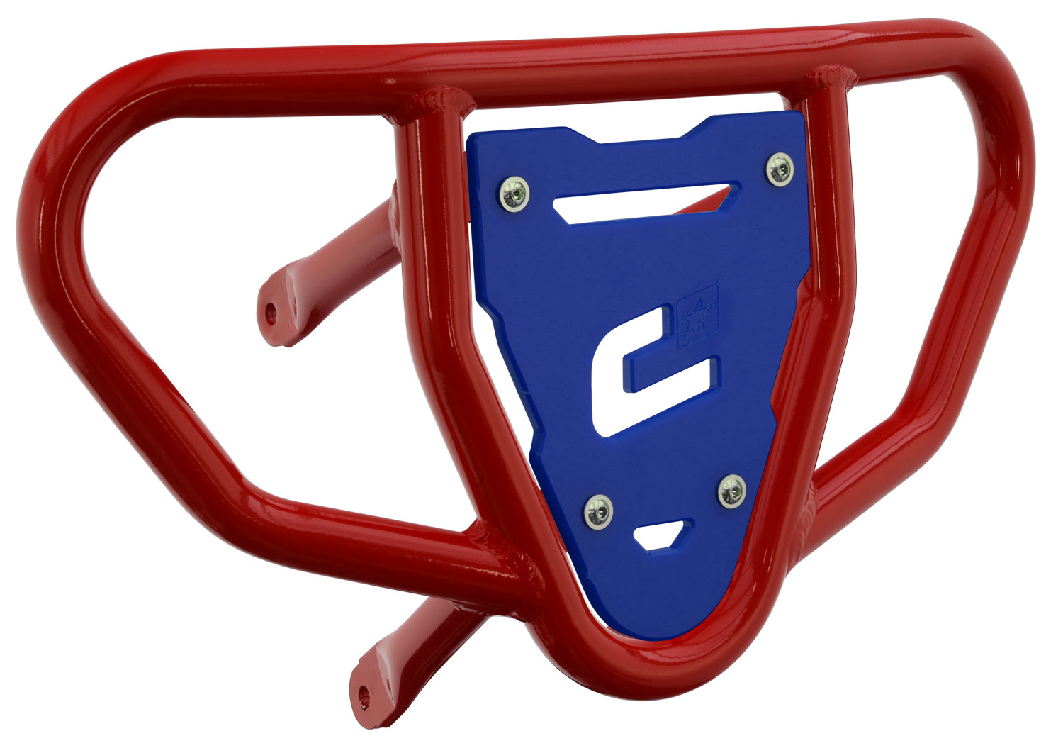 Crosspro - Front Bumper CR03 For Suzuki LT-R 450-Red Tube / Blue Plate