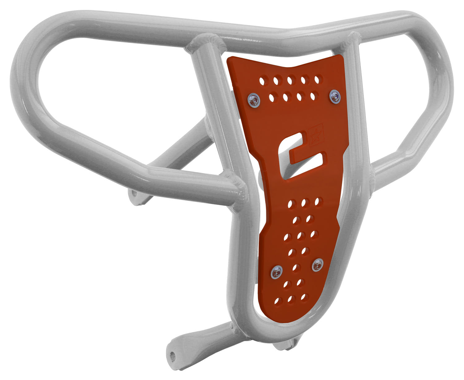 Crosspro - Front Bumper CR04 For Suzuki LT-R 450-White Tube / Orange Plate
