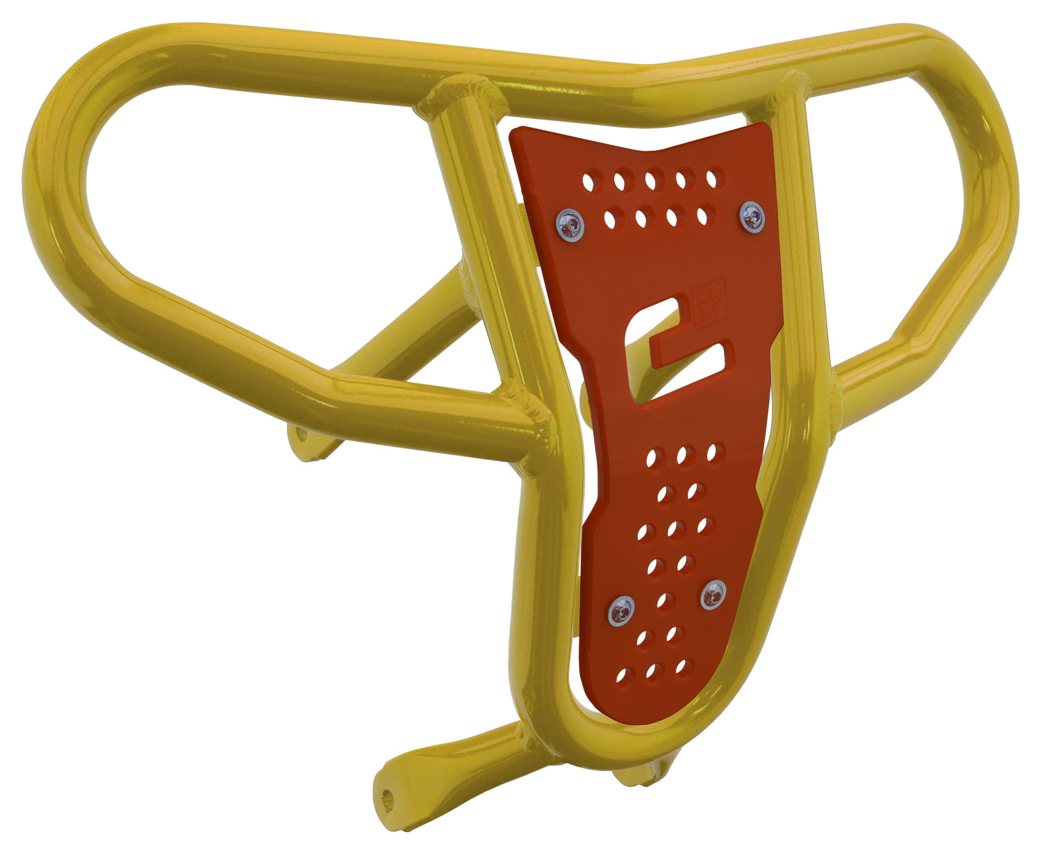 Crosspro - Front Bumper CR04 For Suzuki LT-R 450-Yellow Tube / Orange Plate