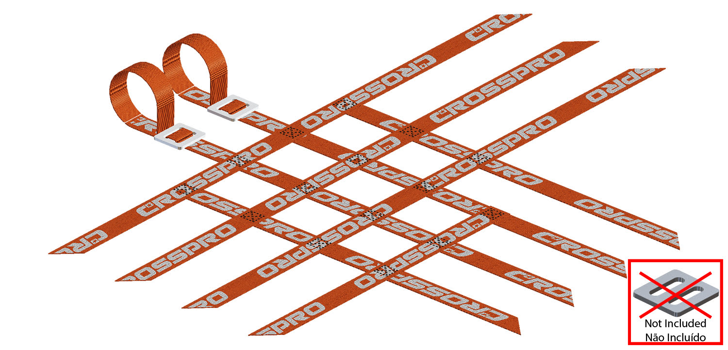 Crosspro - Replacement Nerf Bar Belts / Net (3x4x4)