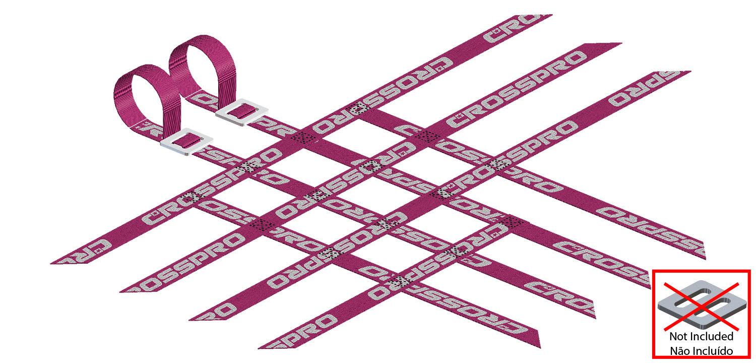 Crosspro - Replacement Nerf Bar Belts / Net (3x4x4)