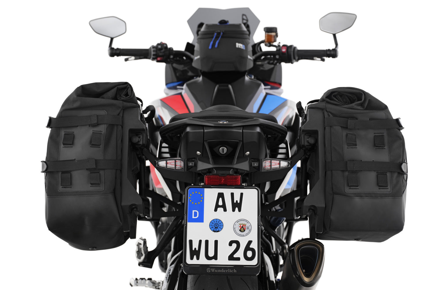 Wunderlich luggage system: X-BAG side bags with X-RACK light M 1000 XR-30184-202