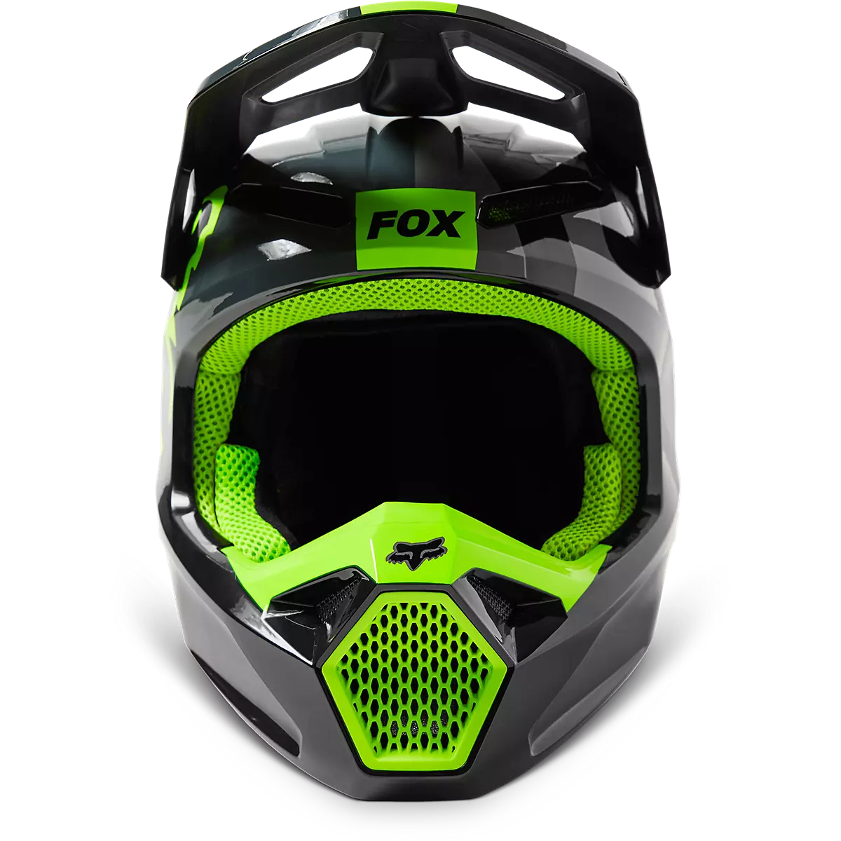 Fox Racing - V1 Xpozr Helmet Dot/Ece Youth-Black/Grey (30264-014)