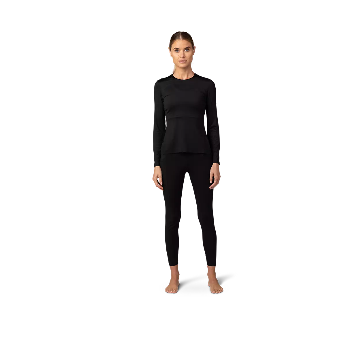 Fox Racing - Womens Tecbase Long Sleeve Shirt-Black (30307-001)