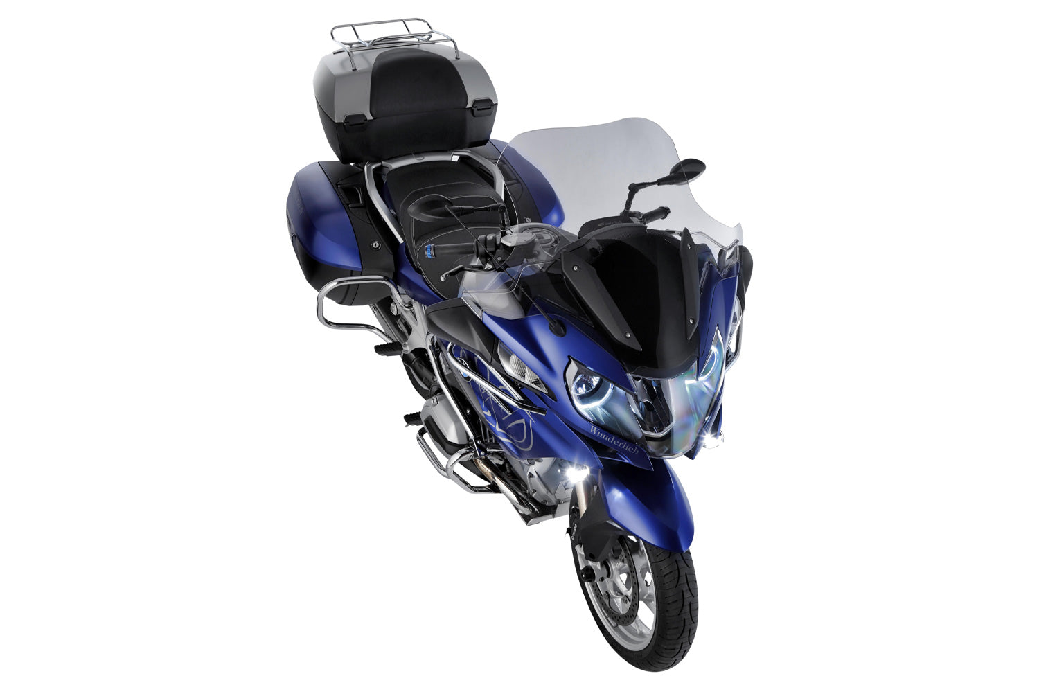 Wunderlich Touring Screen R 1200/1250 RT LC smoked grey.A luxury touring screen for Tourers.Optimal relief of head,upper body and shoulders