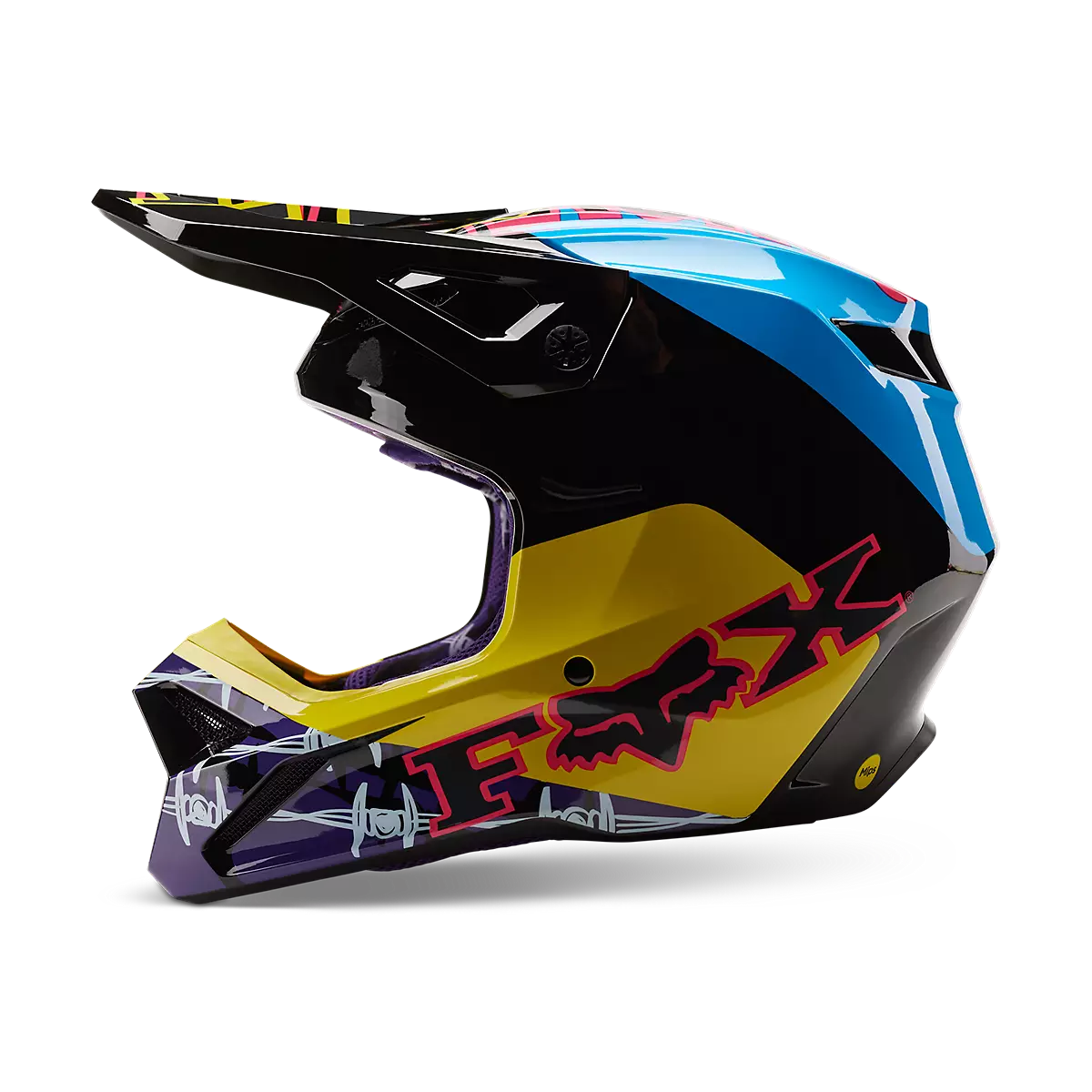 Fox Racing - V1 Barbed Wire Se-Black/Blue (30435-013)