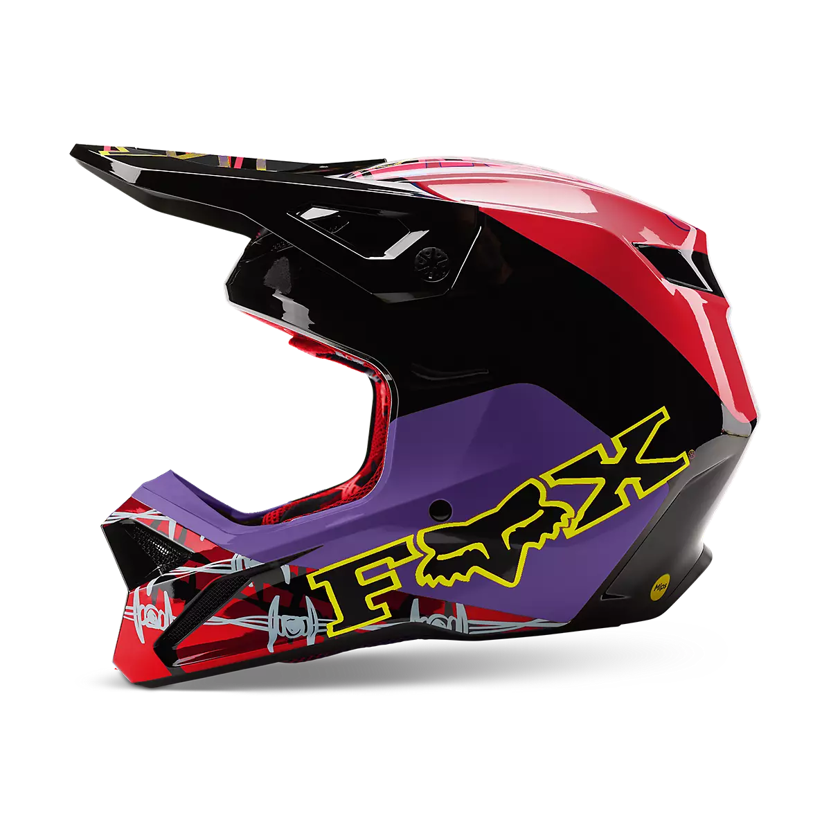 Fox Racing - V1 Barbed Wire Se-Black/Red (30435-017)