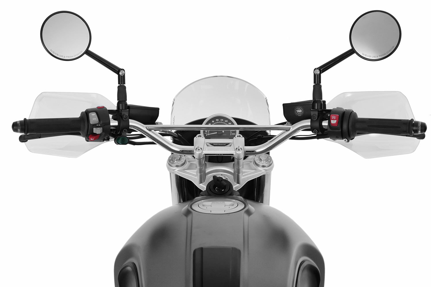 Short windshield for »VINTAGE« cockpit fairing for the R nine T. Available in transparent and smoky.