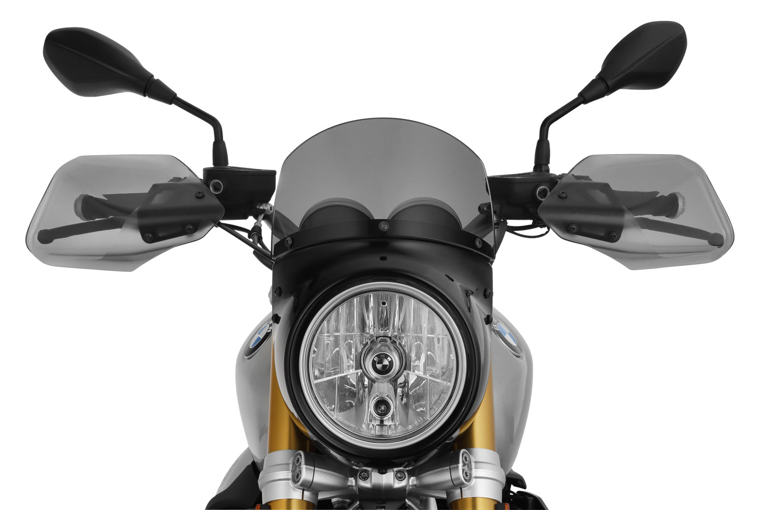 Short windshield for »VINTAGE« cockpit fairing for the R nine T. Available in transparent, smoky and yellow.