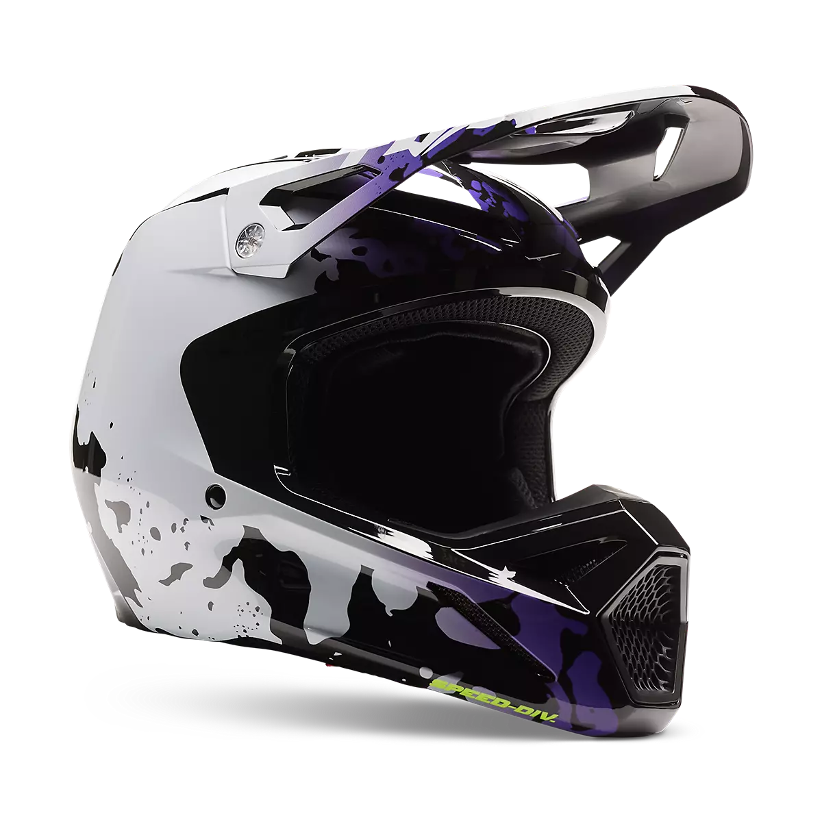 Fox Racing - YTH V1 Morphic Helmet-Black/White (30483-018)