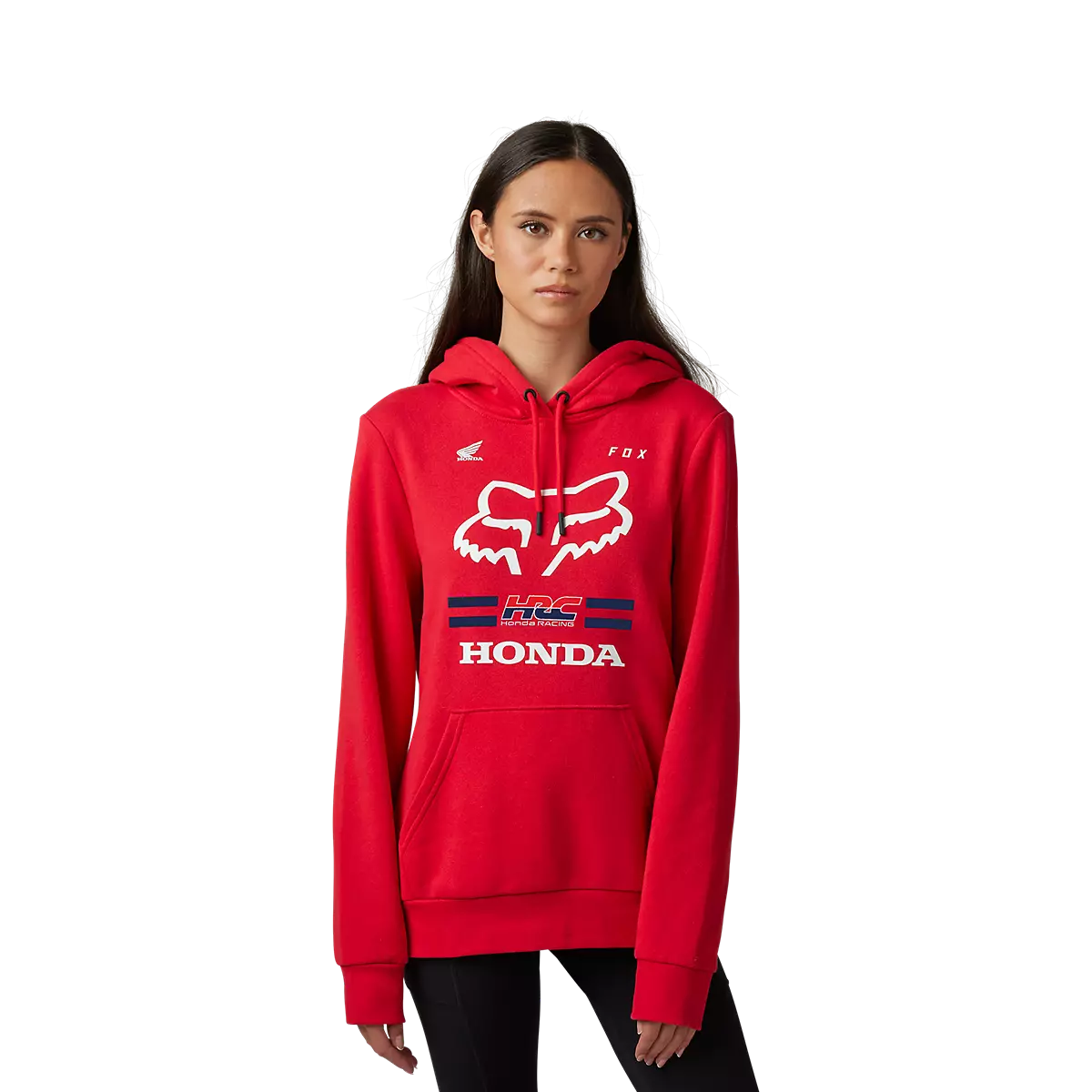 Fox Racing - Womens Fox X Honda Pullover Hoodie-Flame Red (30547-122)