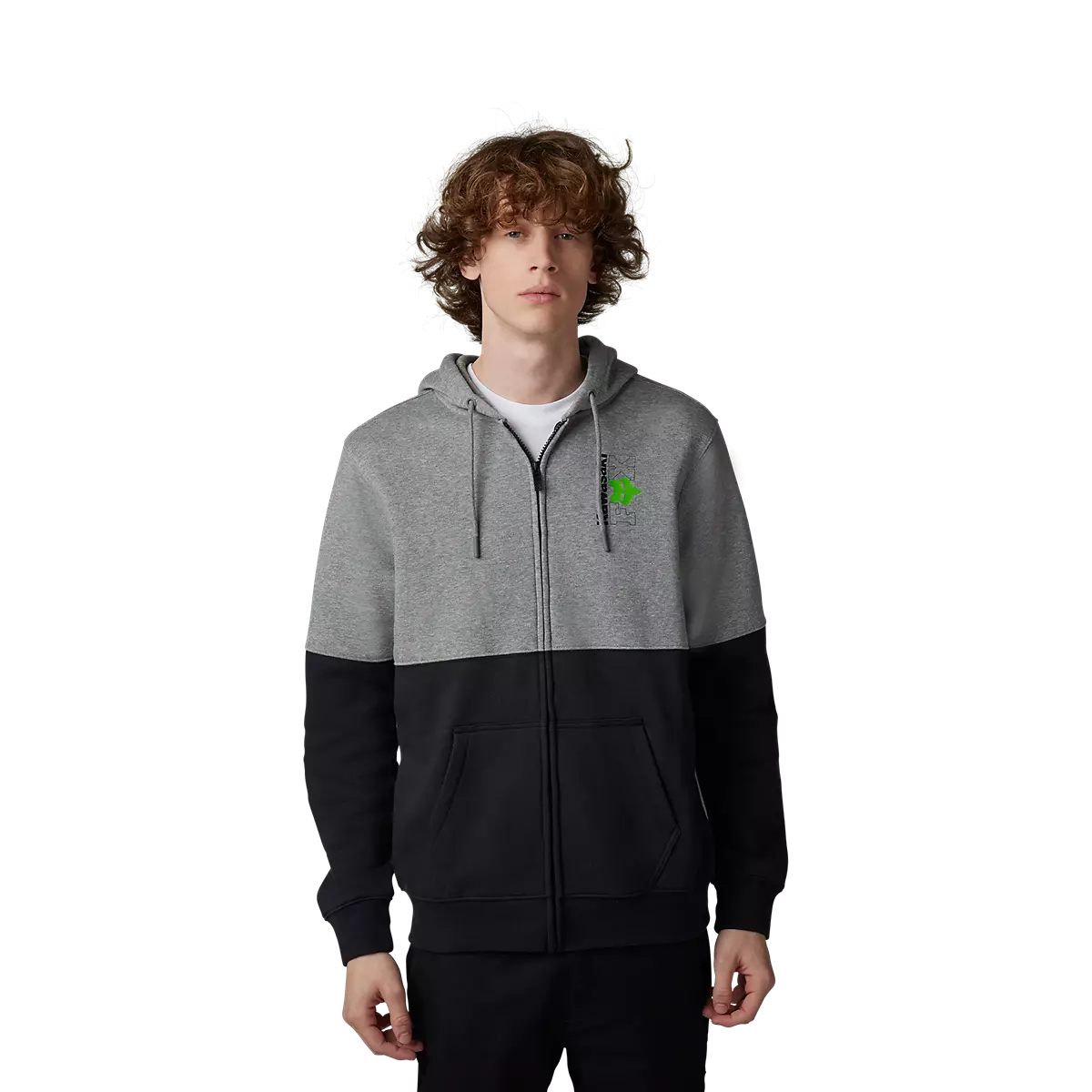 Fox Racing - Fox X Kawasaki Zip Hoodie-Heather Graphite (30579-185)