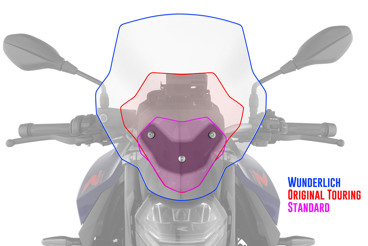 Wunderlich MARATHON windshield F 900 R - complete your BMW ✔ Premium components ✔ Integrated design ➜ Order now