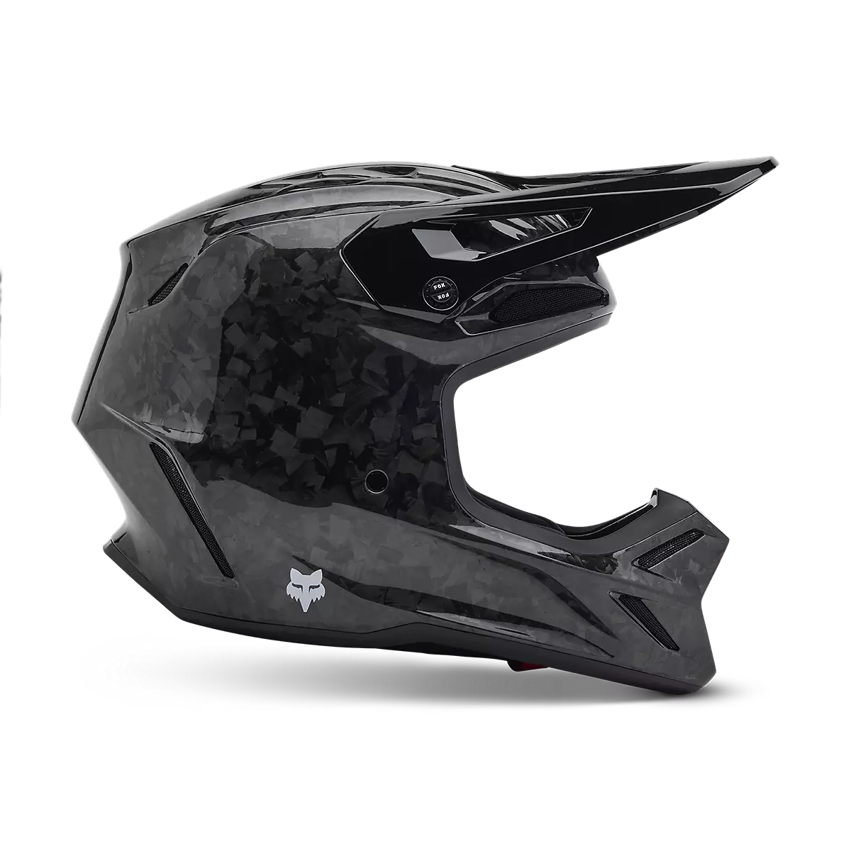 Fox Racing - V3 RS Carbon Solid Helmet-Black (31361-001)