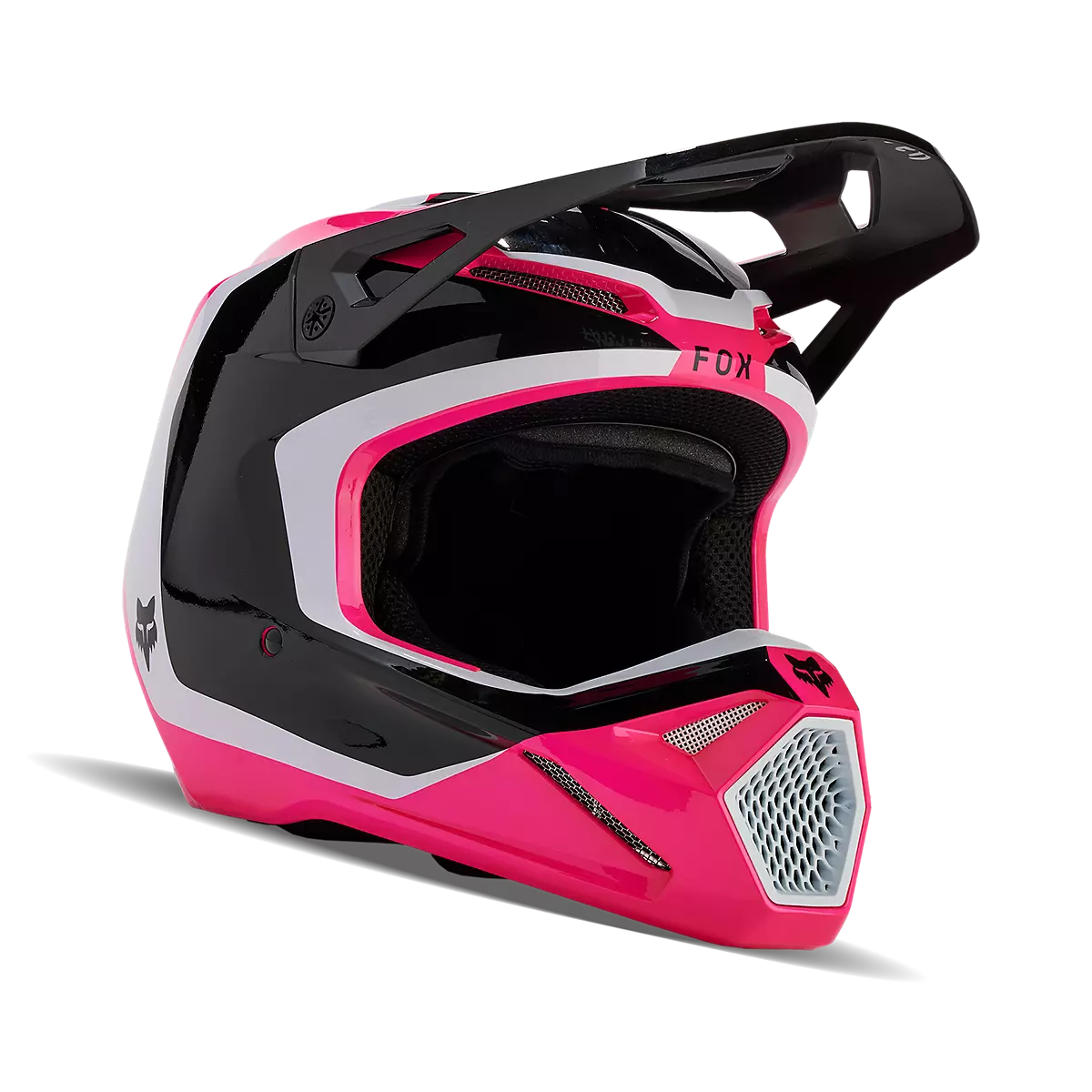 Fox Racing - V1 Nitro Helmet-Black/Pink (31370-285)