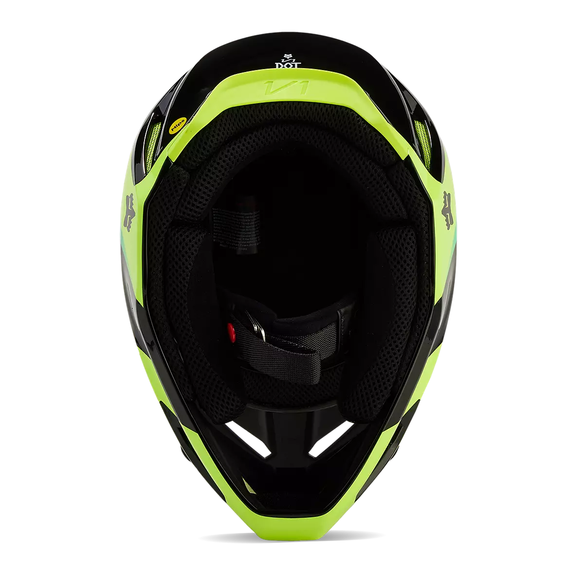 Fox Racing - V1 Streak Helmet-Black/Yellow (31371-019)