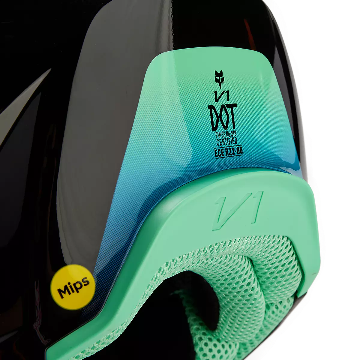 Fox Racing - V1 Ballast Helmet-Black/Blue (31373-013)
