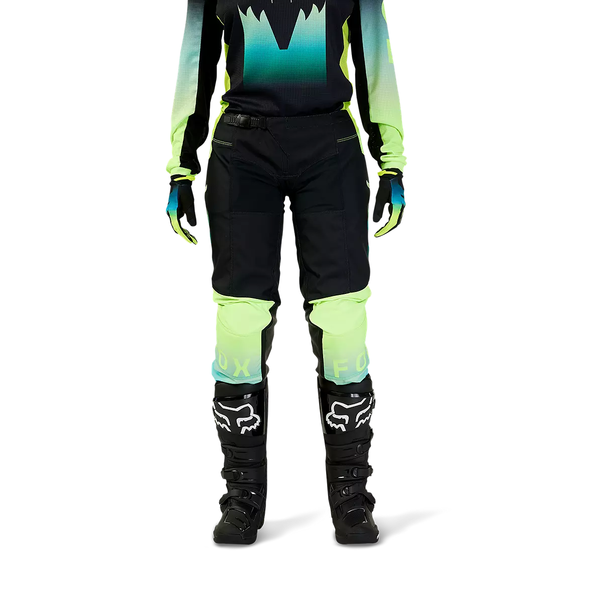 Fox Racing - Womens 180 Flora Pants-Black/Yellow (31386-019)