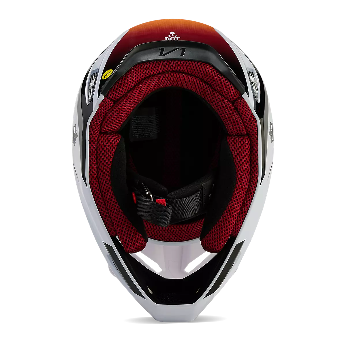 Fox Racing - V1 Flora Helmet Youth-White/Black (31402-058)