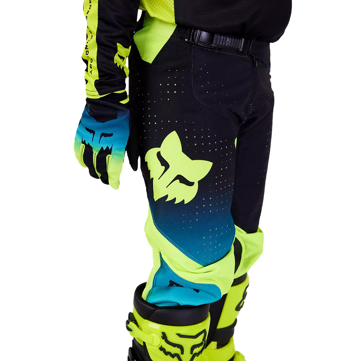 Fox Racing - Youth 360 Streak Pants-Black/Yellow (31410-019)