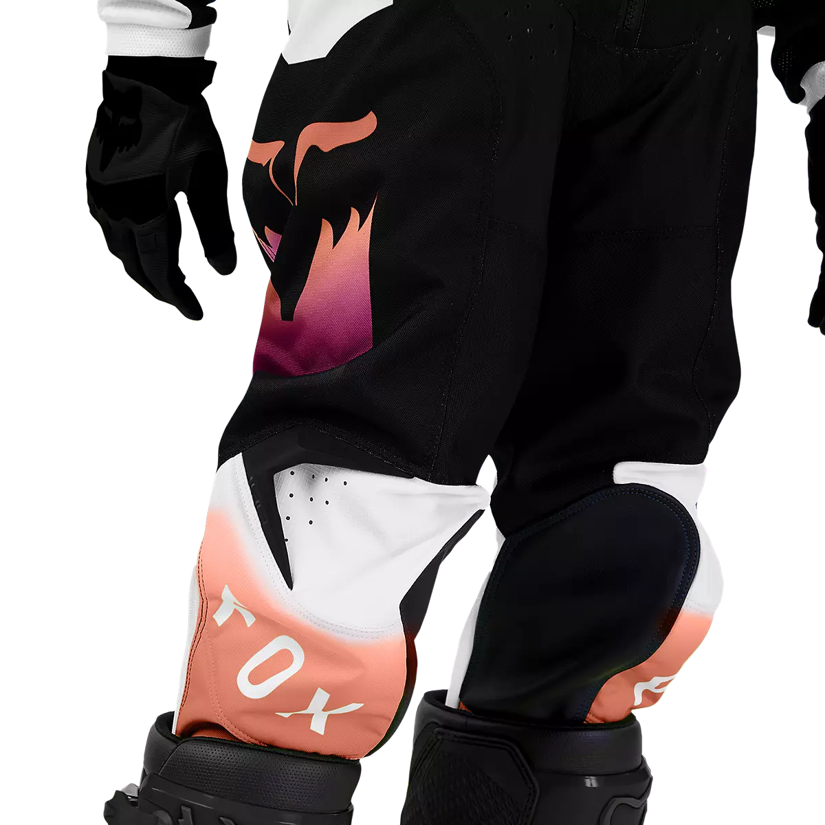 Fox Racing - Youth Girls 180 Flora Pants-Black/Pink (31419-285)