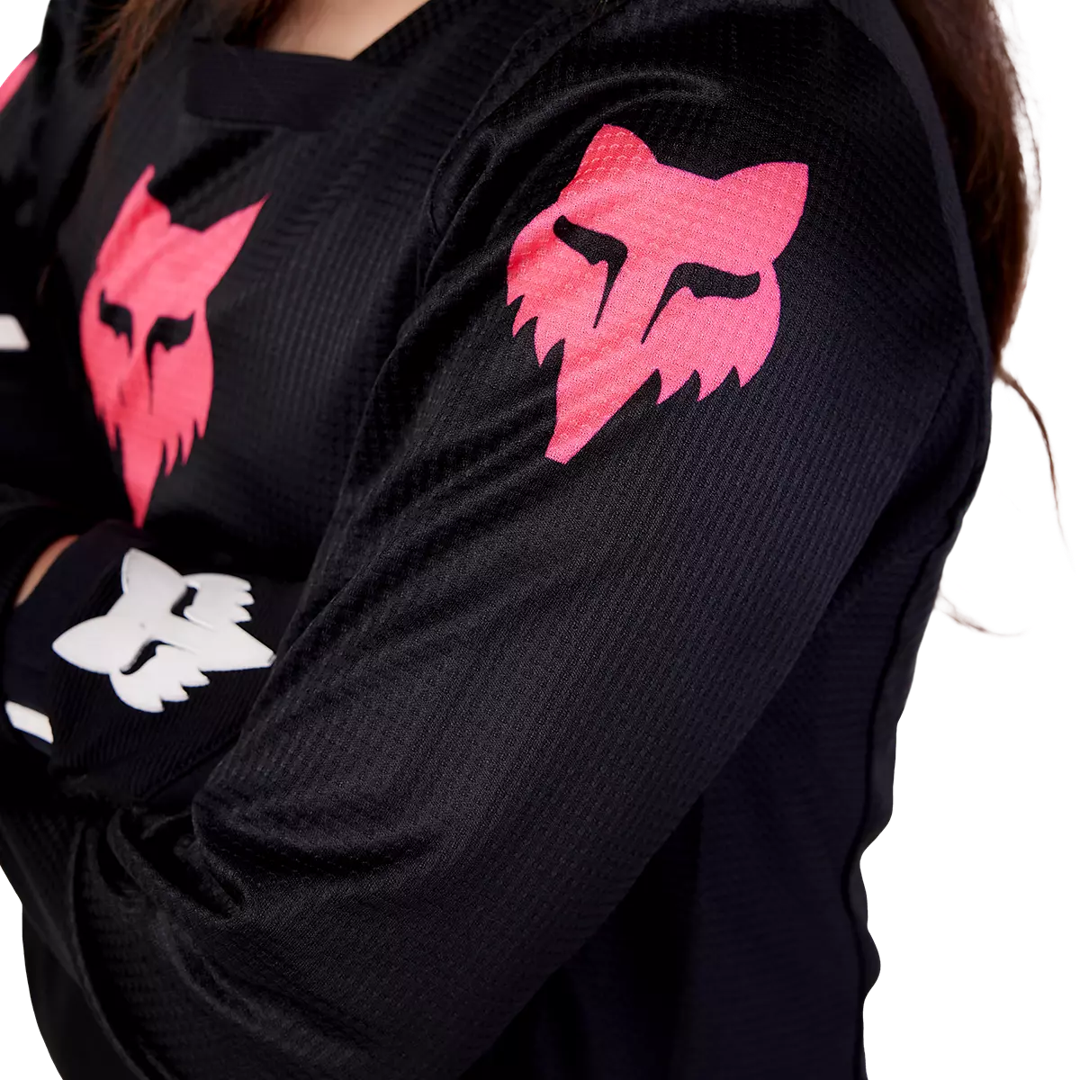 Fox Racing - Youth Girls Blackout Jersey-Black/Black (31435-021)