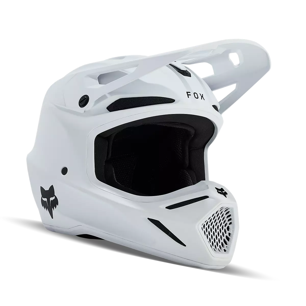 Fox Racing - V3 Solid Helmet Youth-Matte White (31439-067)