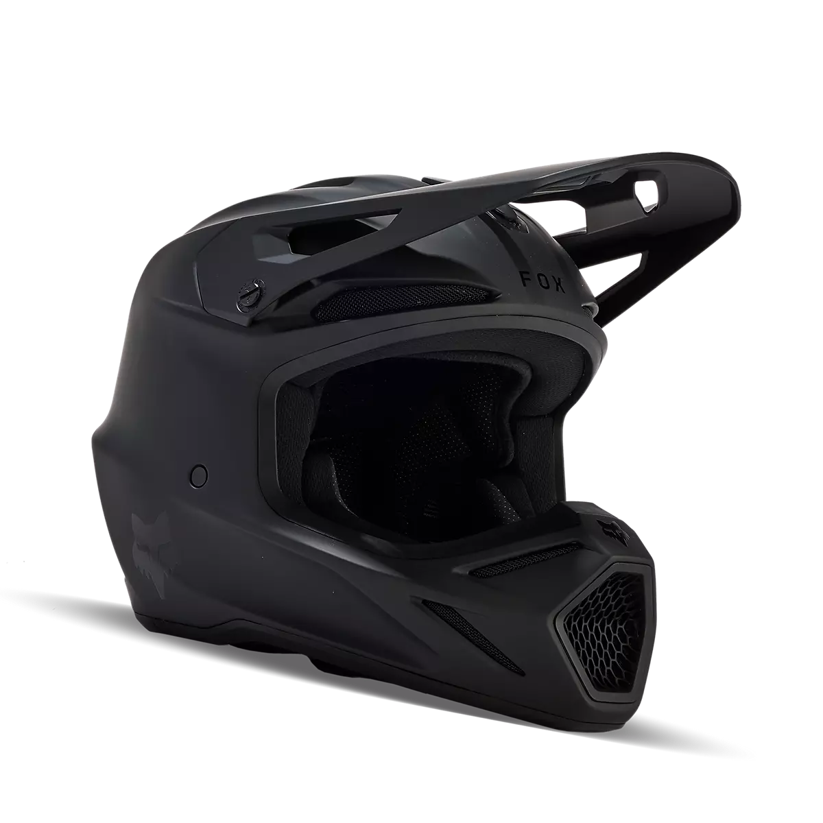 Fox Racing - V3 Solid Helmet Youth-Matte Black (31439-255)