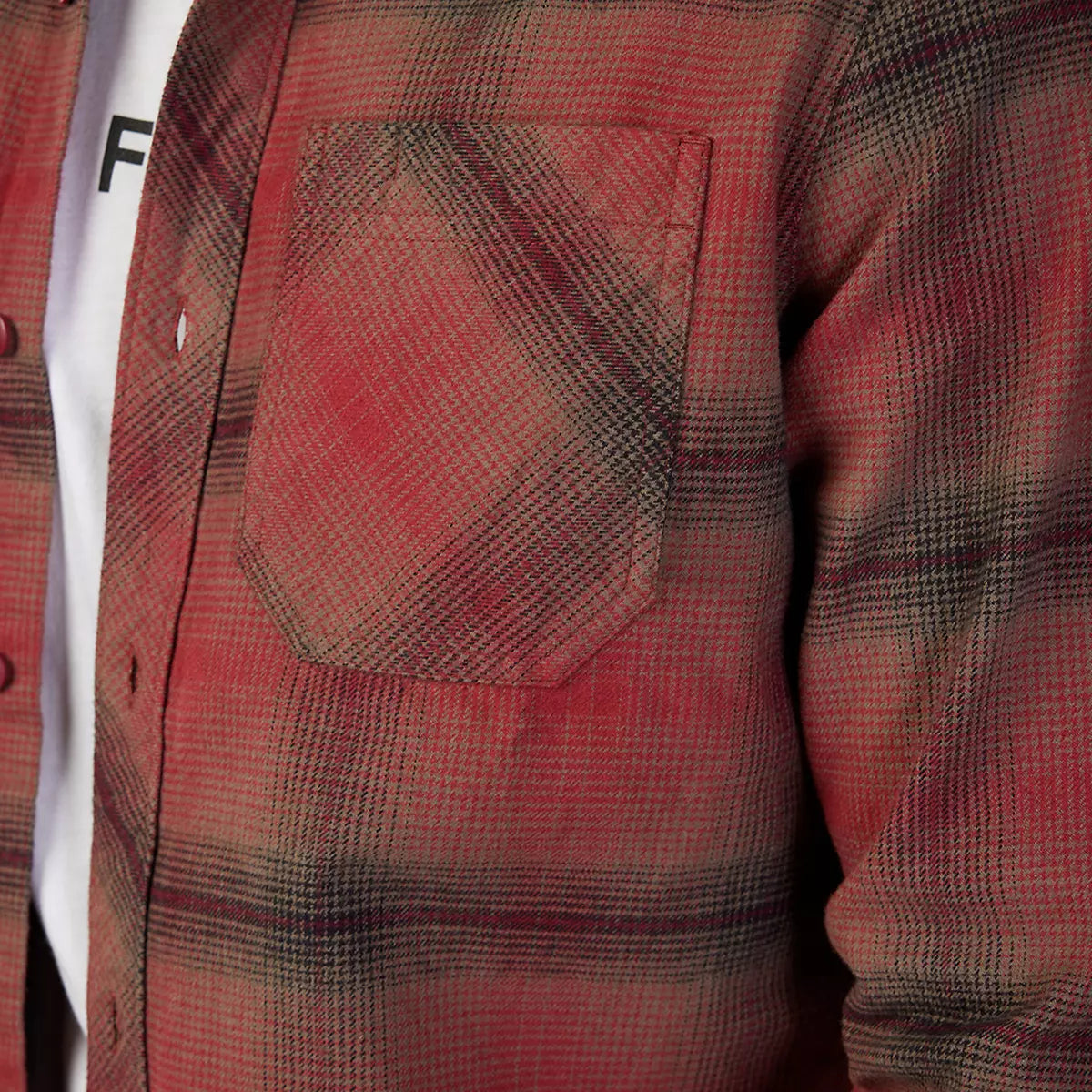 Fox Racing - Source Flannel-Scarlet (31739-371)
