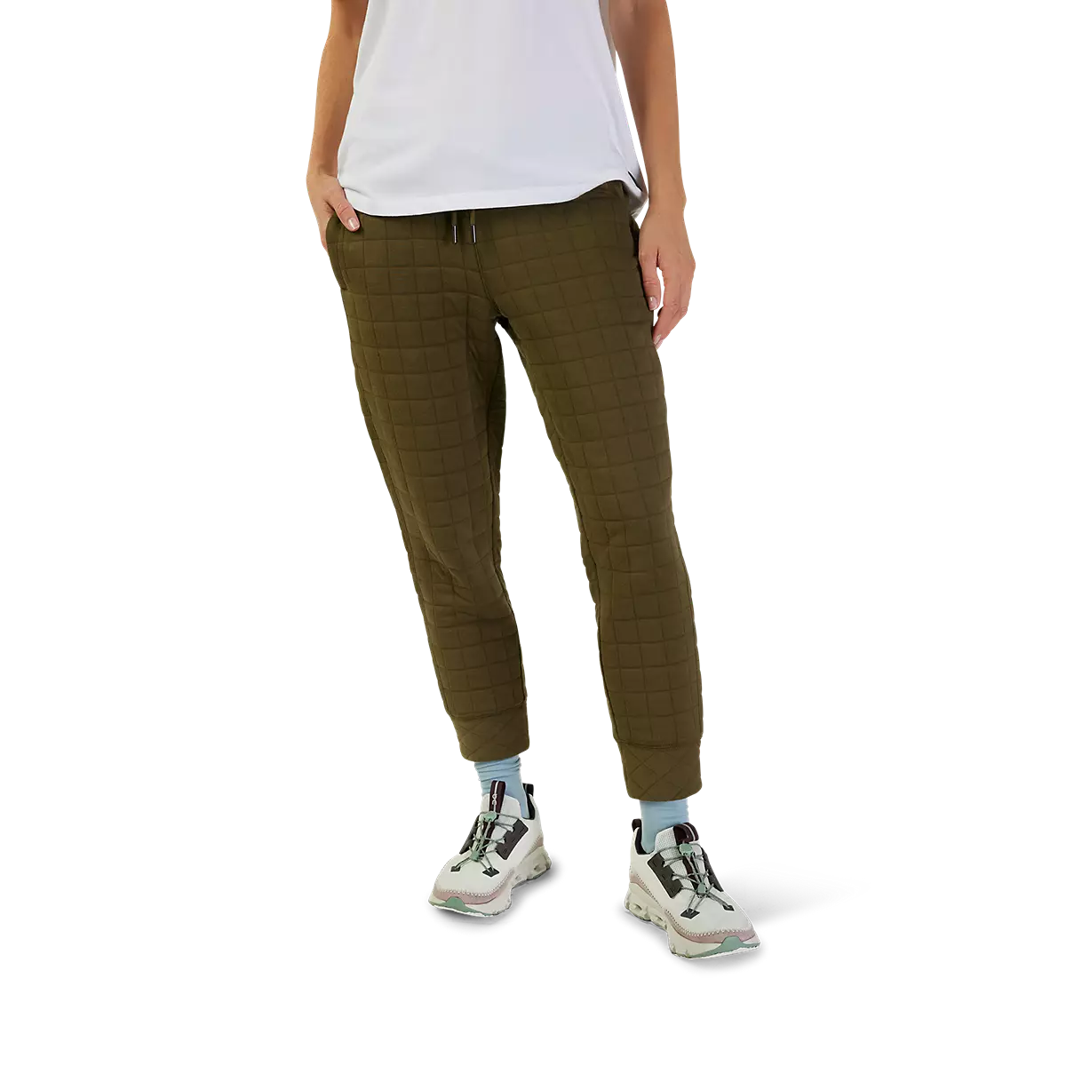 Fox Racing - Womens Quilted Fleece Jogger-Olive Green (31763-099)