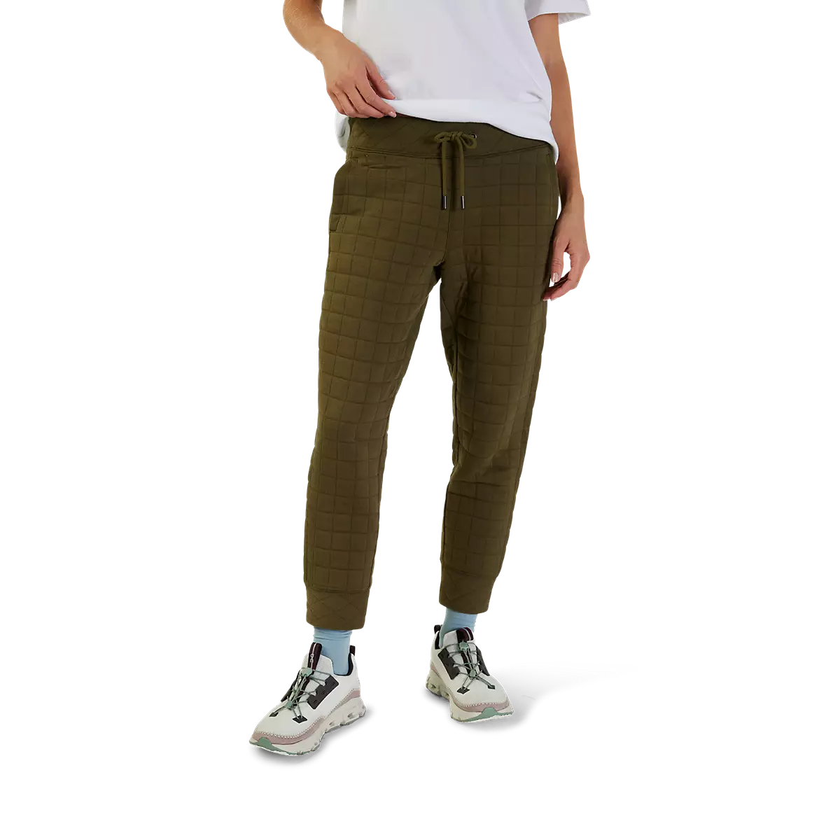 Fox Racing - Womens Quilted Fleece Jogger-Olive Green (31763-099)
