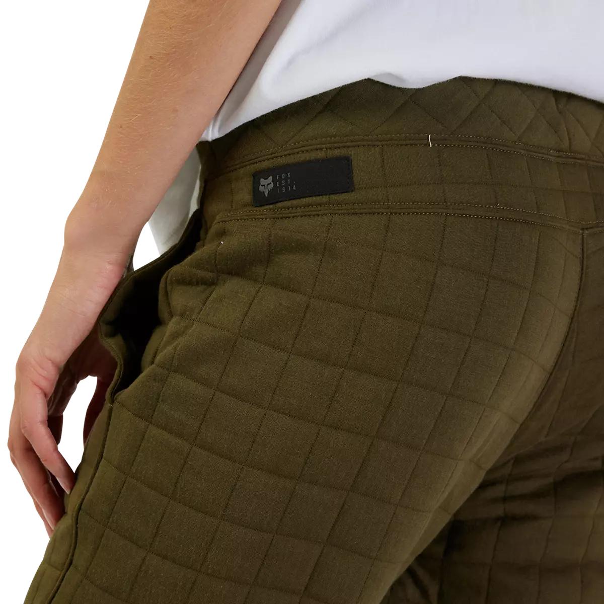 Fox Racing - Womens Quilted Fleece Jogger-Olive Green (31763-099)