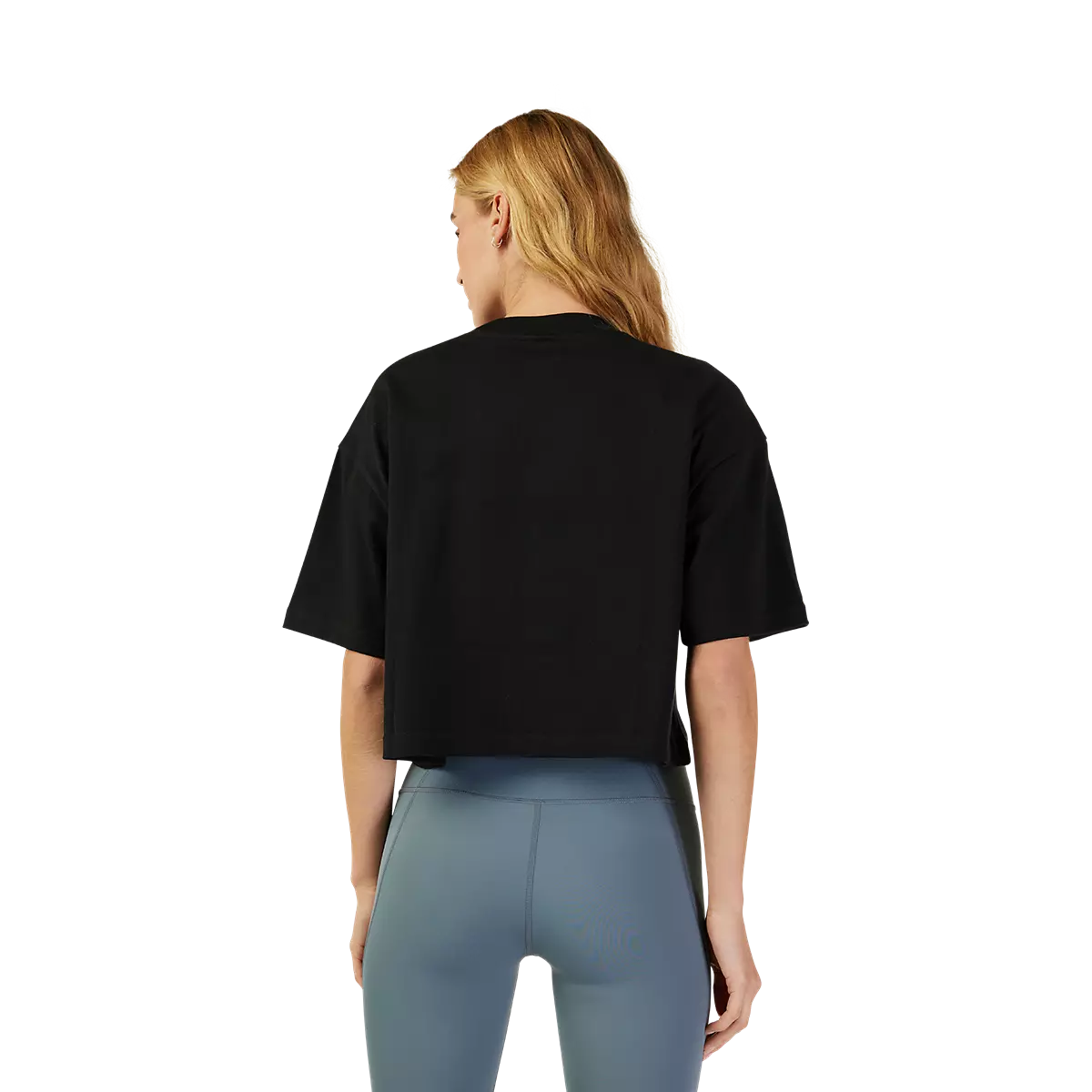 Fox Racing - Womens Wordmark Os Crop Tee-Black (31984-001)