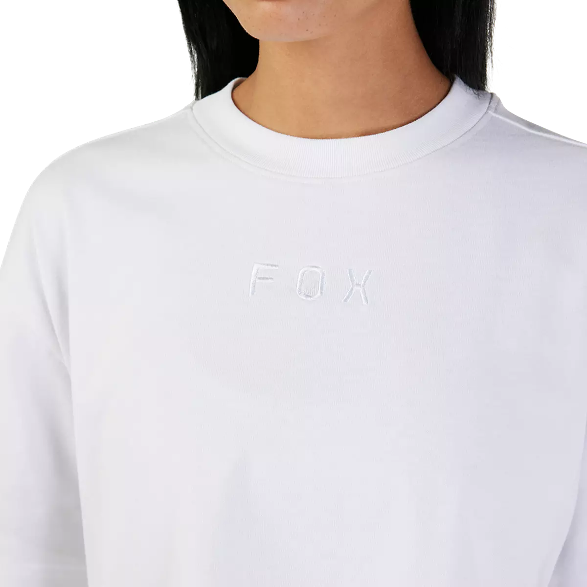 Fox Racing - Womens Wordmark Os Crop Tee-White (31984-008)