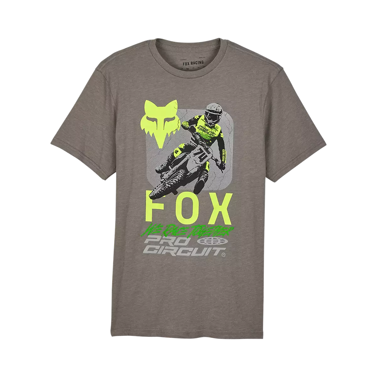 Fox Racing - Fox X Pro Circuit Prem Short Sleeve Tee-Heather Graphite (32001-185)