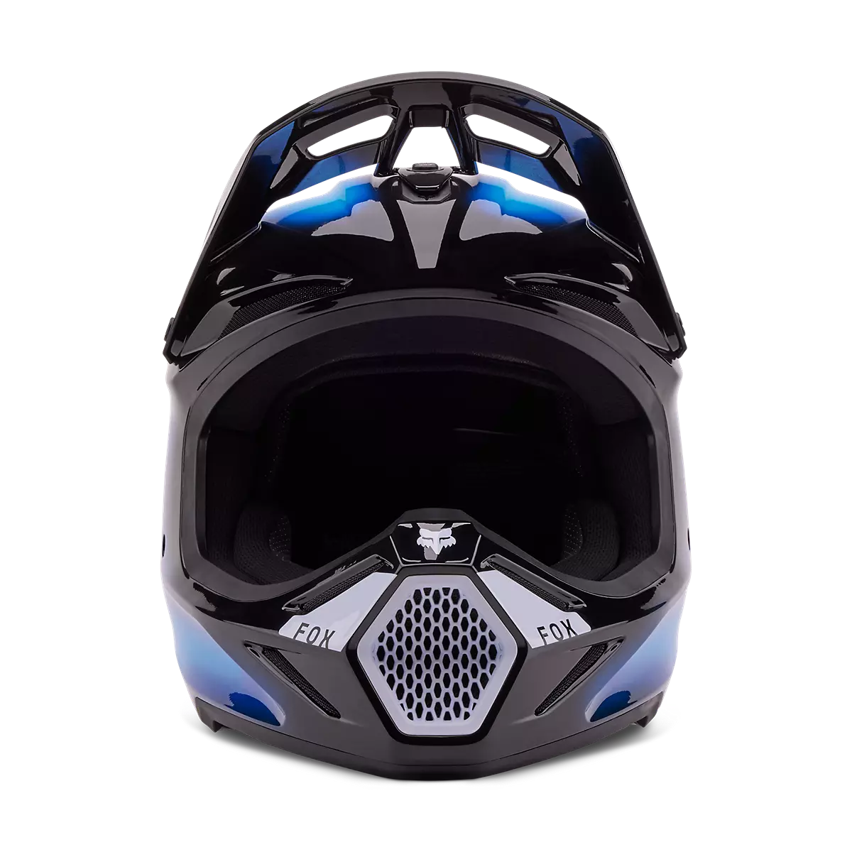 Fox Racing - V3 Volatile Helmet-Black/Blue (32009-013)