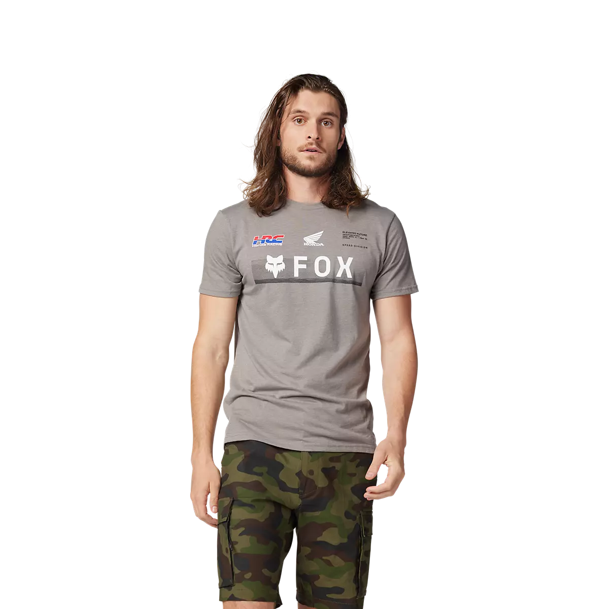 Fox Racing - Fox X Honda Prem Short Sleeve Tee-Heather Graphite (32058-185)