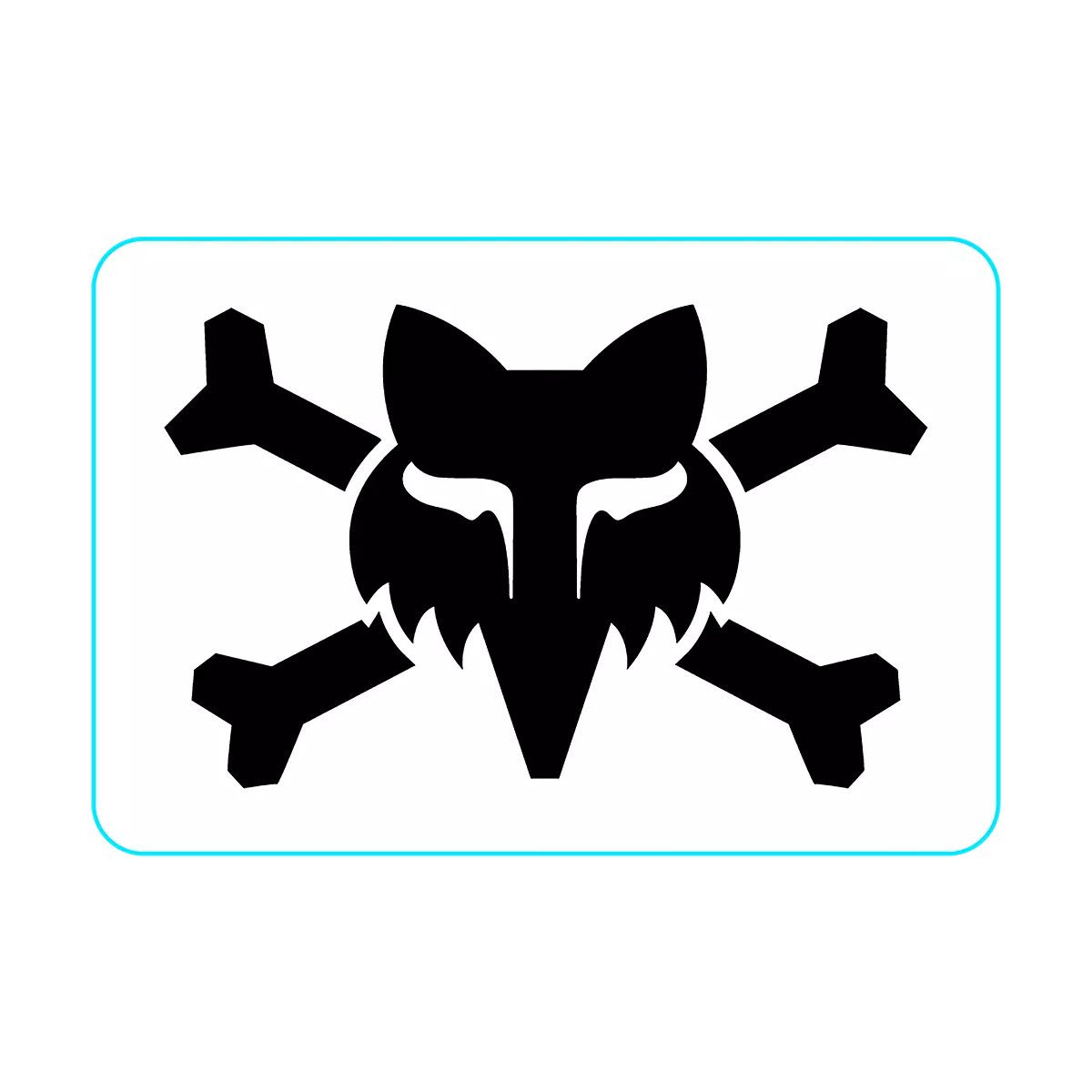 Fox Racing - Victory Logo 3"-White (32533-008)