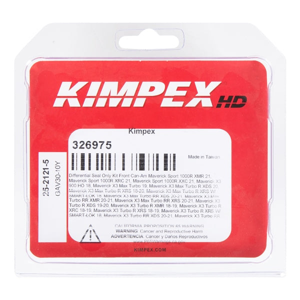 KimpexHD - Differential Seal Kit