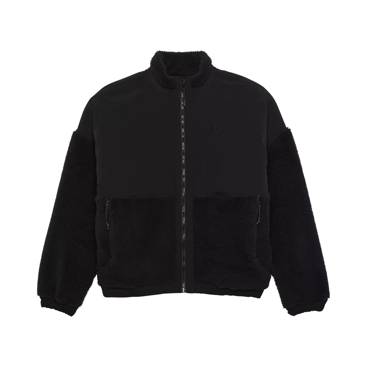 Fox Racing - Womens Survivalist Sherpa Full Zip Jacket-Black (32776-001)