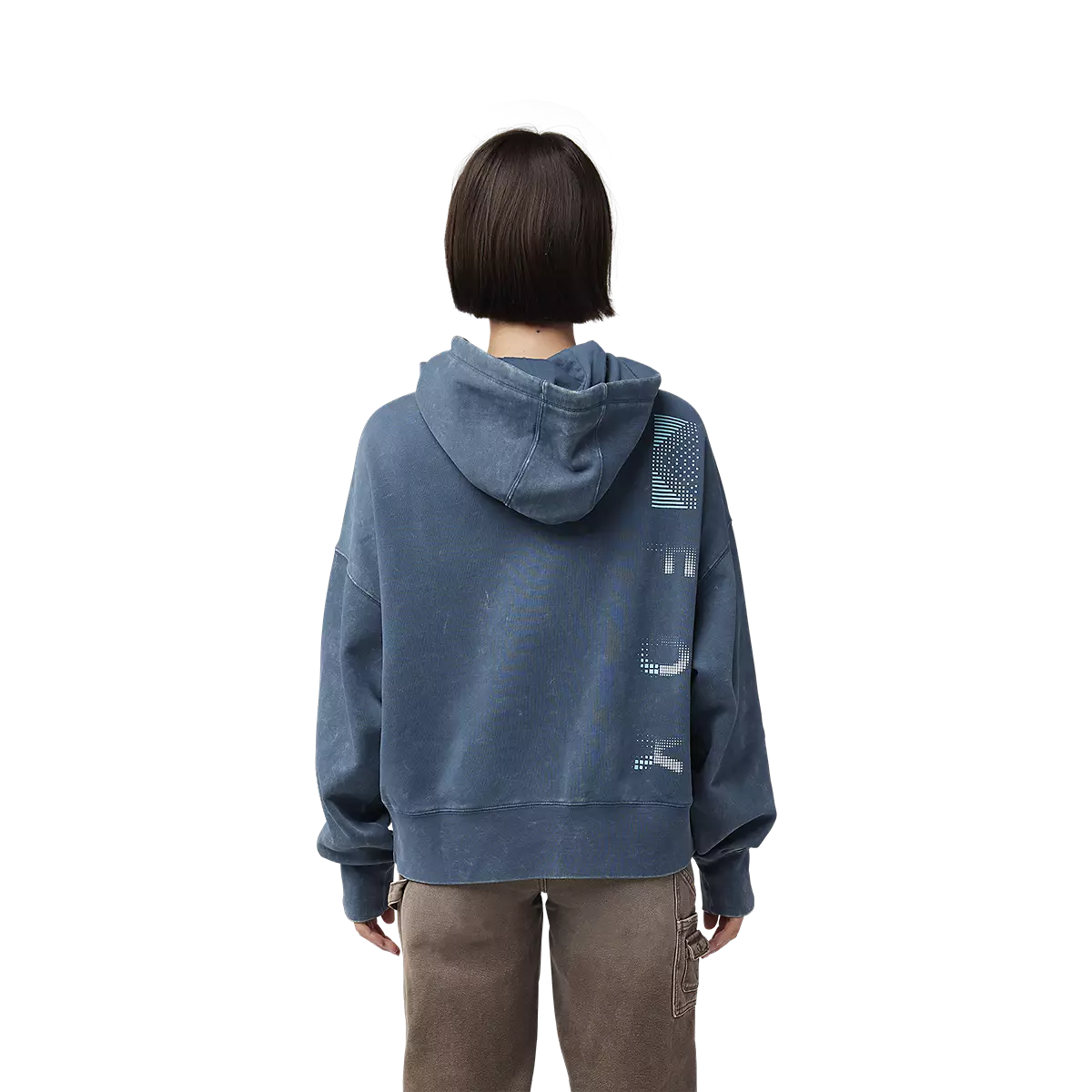 Fox Racing - Womens Throttle Oversized Pullover Hoodie-Dark Vintage (32828-564)