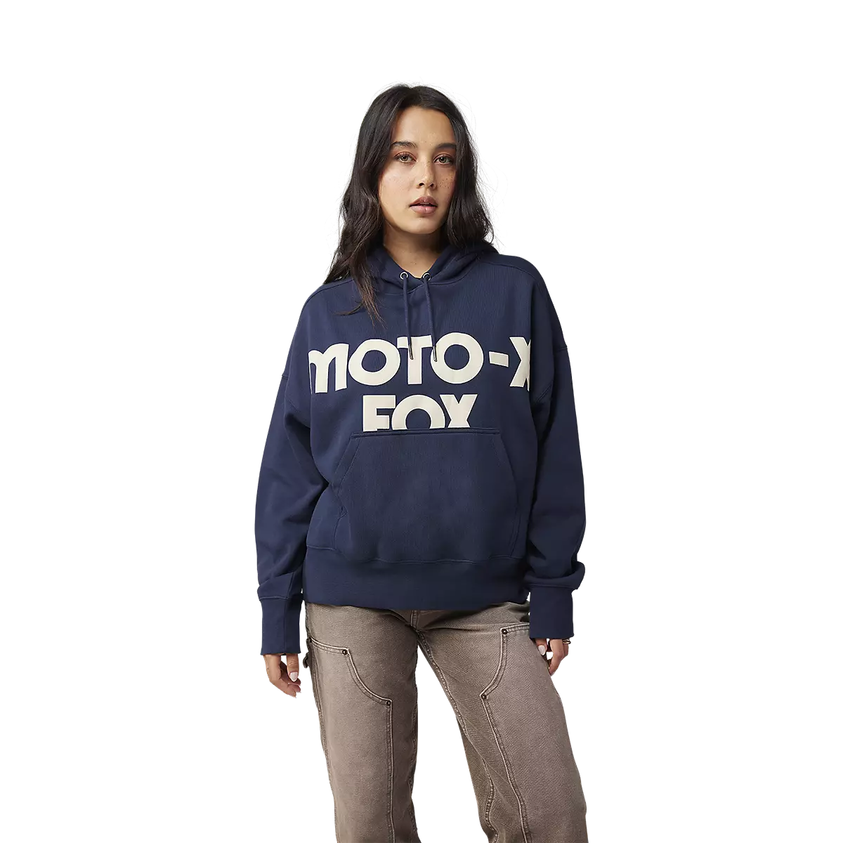 Fox Racing - Womens Moto-X Oversized Pullover Hoodie-Midnight (32829-329)