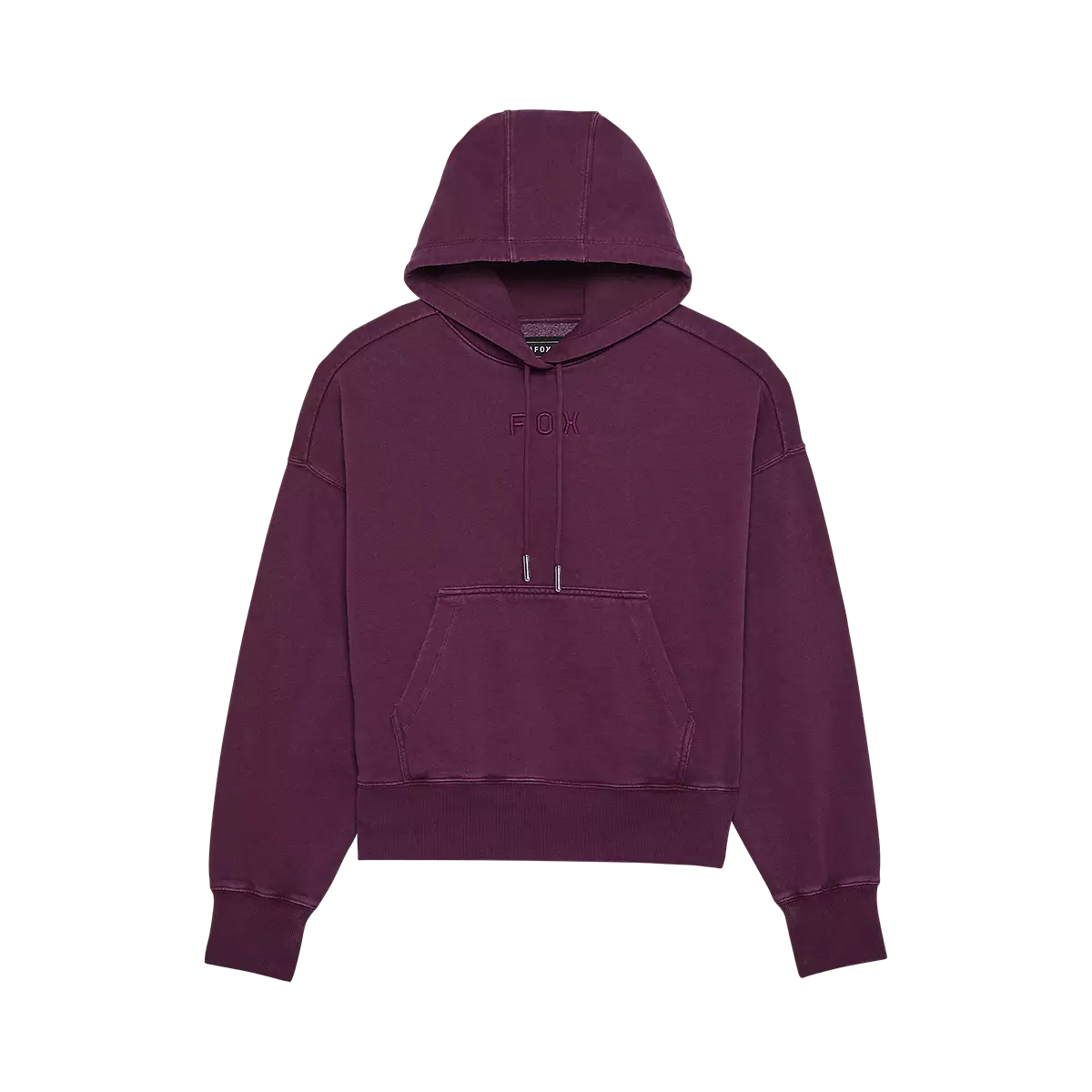 Fox Racing - Womens Wordmark Oversized Pullover Hoodie-Sangria (32830-552)