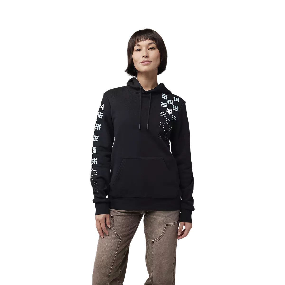 Fox Racing - Womens Check It Pullover Hoodie-Black (32832-001)